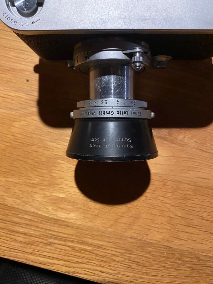 ライカ IIIf フィルムカメラElmar 5cm F2.8レンズ、レンズフード