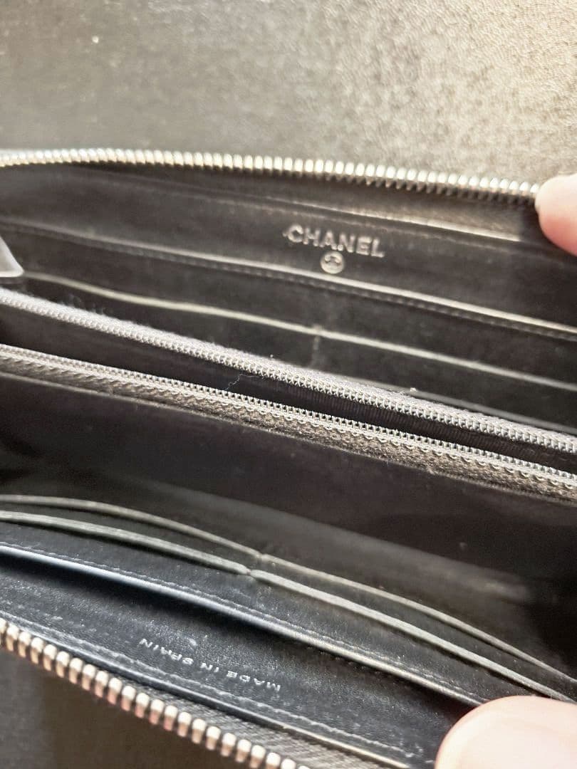 (*)様 ・シャネル ブリリアント ラウンドファスナー 付属品完備 正規品 CH