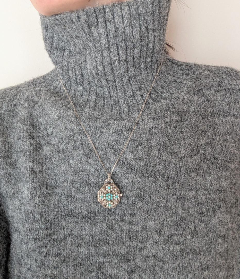 ROKUZAN 碌山 ロケットペンダント SILVER 925 ターコイズ