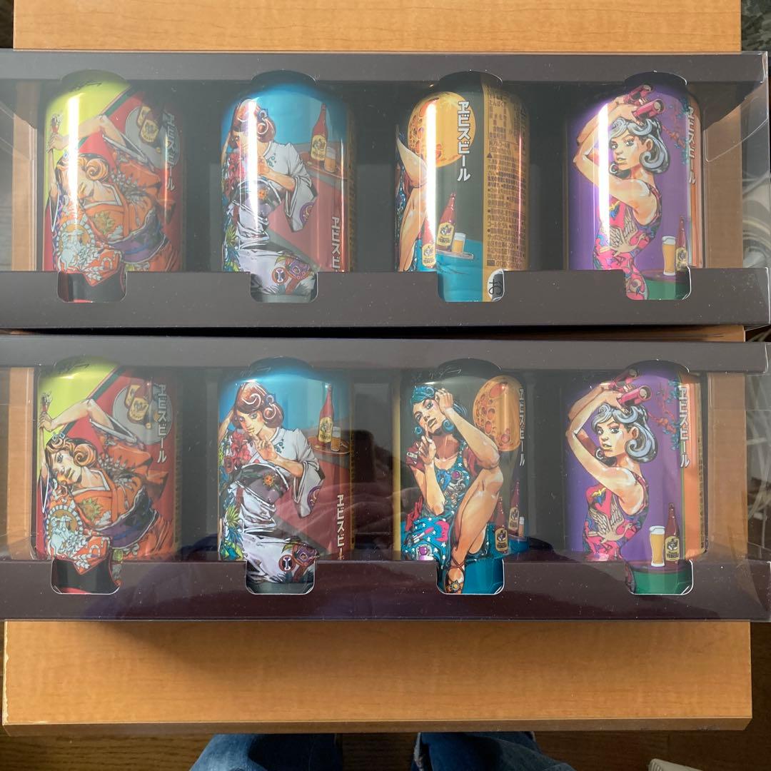 エビスビール　荒木　原画複製デザイン缶（４種✖️各2本セット）