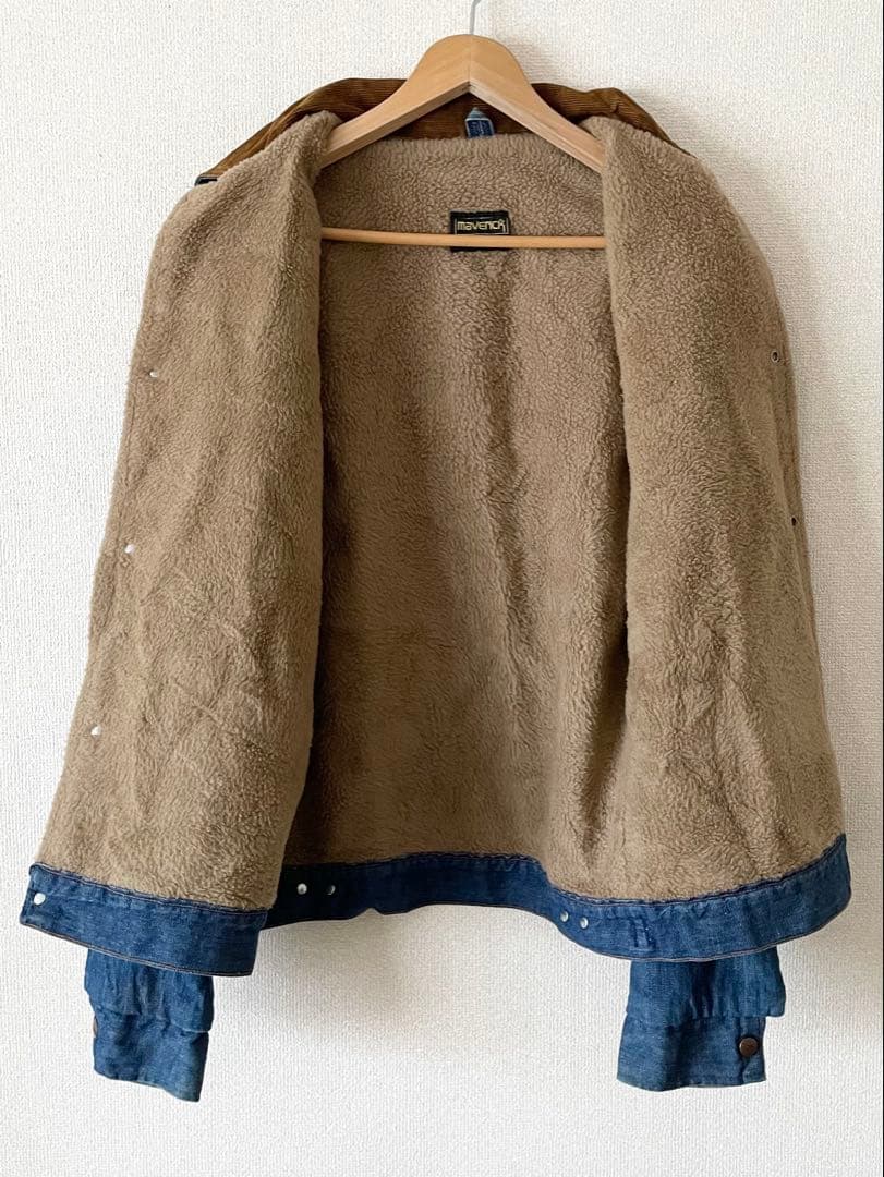 70,80's USA製 MAVERICK 裏ボアデニムジャケット　マーベリック