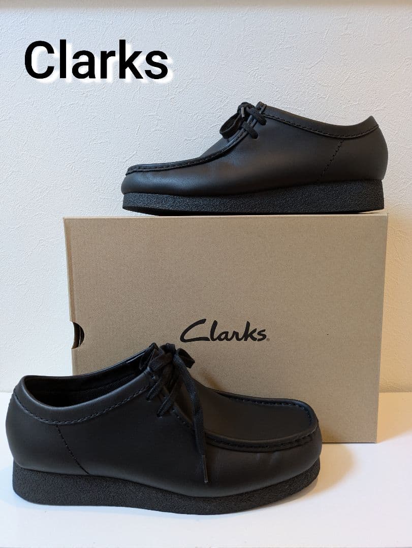 Clarks クラークス ワラビーエヴォウォータープルーフ ブラックレザー