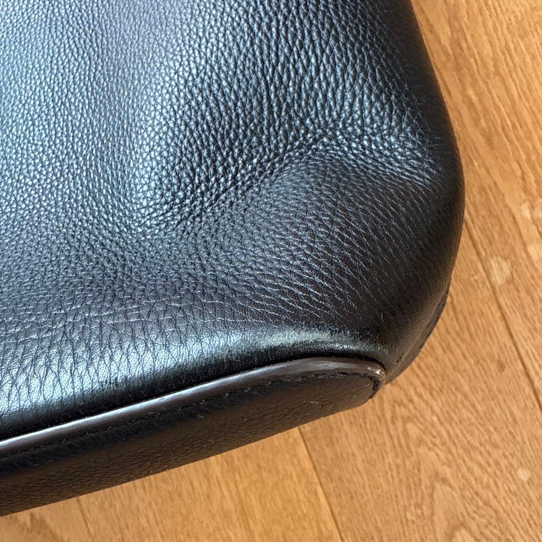 【MONOTOWN】トリーバーチ ブラックレザー トートバッグ