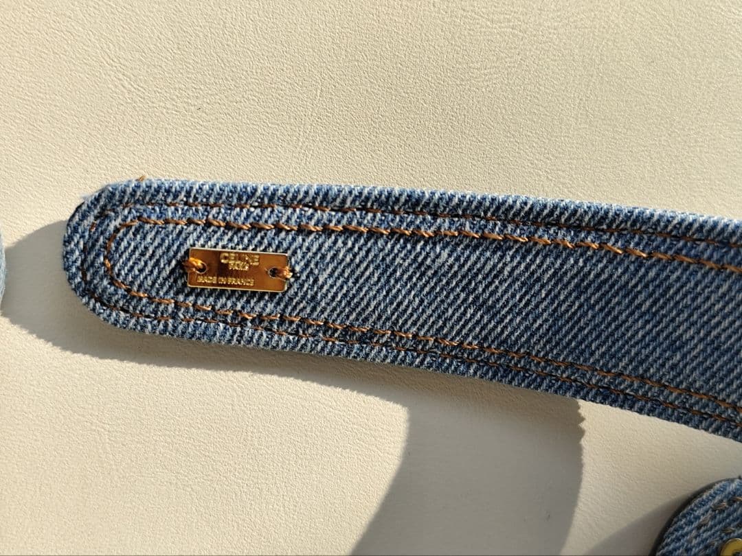 CELINE　デニムカチューシャとヘアクリップ2点セット