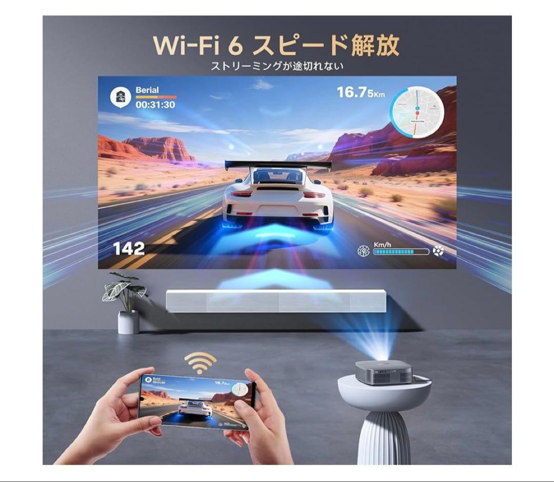 プロジェクター 家庭用 小型1200Ansi 4K対応 プロジェクター 天井吊り