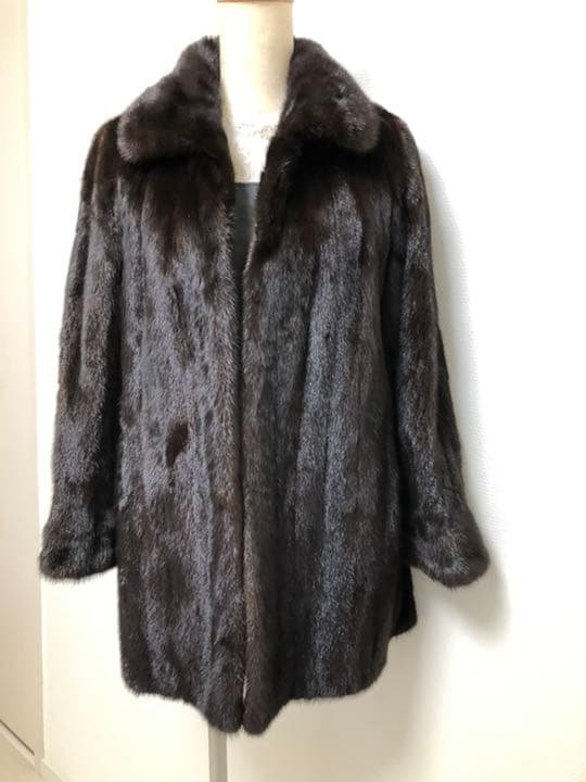 SAFURON 　毛皮　コート　ゴージャス　極美品ダークブラウン
