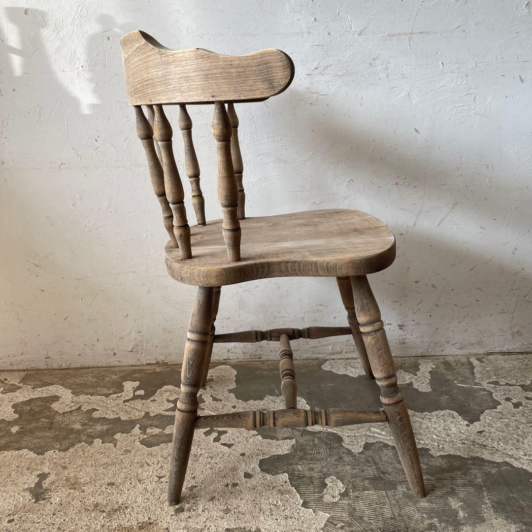 ビンテージ　ダイニングアームチェア　カフェチェア　剥離加工　no3