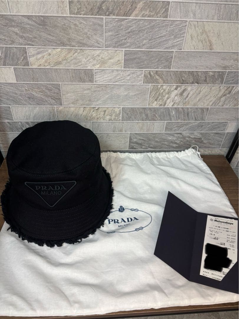 PRADA フリンジバケットハット