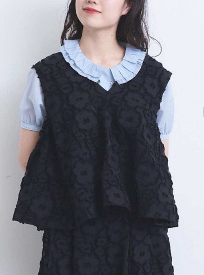 ゆっきbulle de savonジャガードベスト&モヘアベスト2点セット