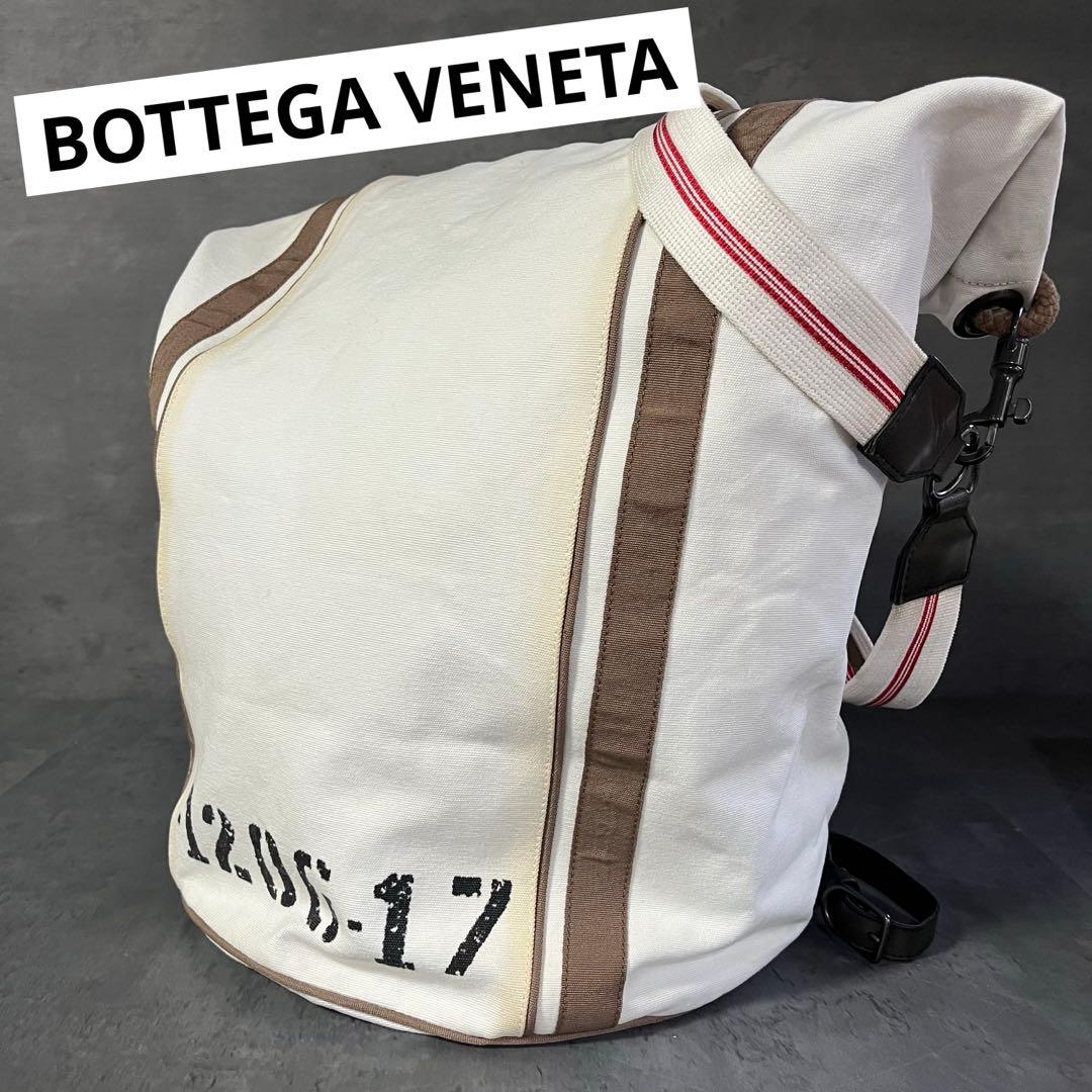 ボッテガヴェネタ キャンバスボンサック ワンショルダーバッグ