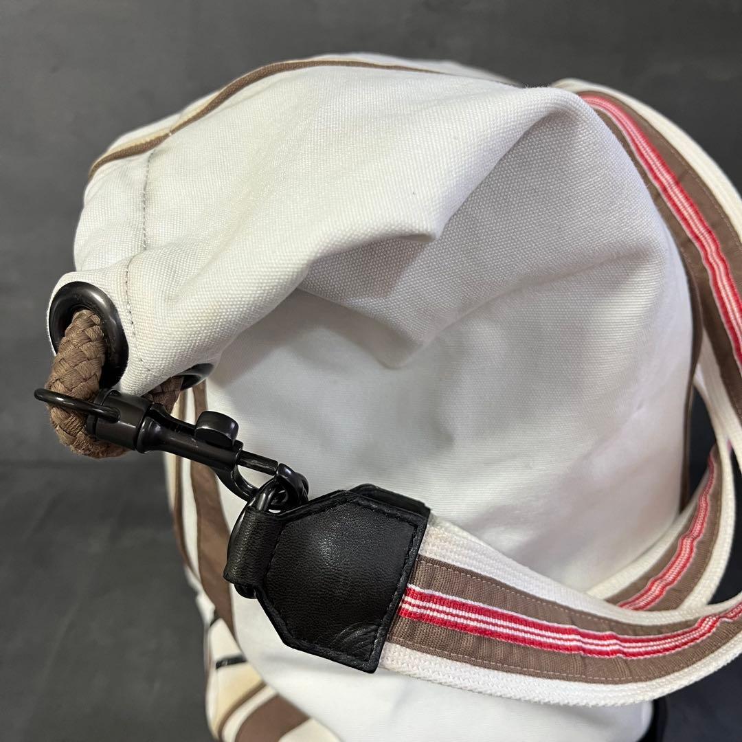 ボッテガヴェネタ キャンバスボンサック ワンショルダーバッグ