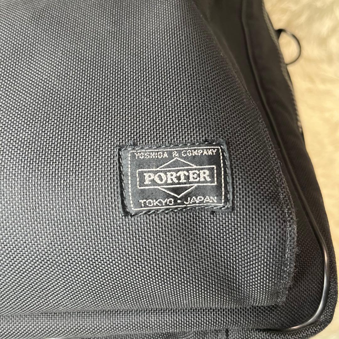 【美品】PORTER アングル ダッフルバッグ 2way 大容量 ブラック