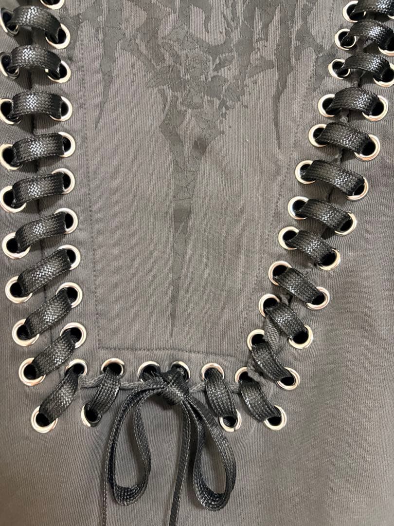 ディムモアール DIMREM 超ハトメファーフード パーカー グレー