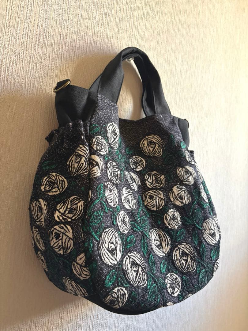 ミナペルホネン＊rosyギャザポケバッグ✂️ハンドメイド