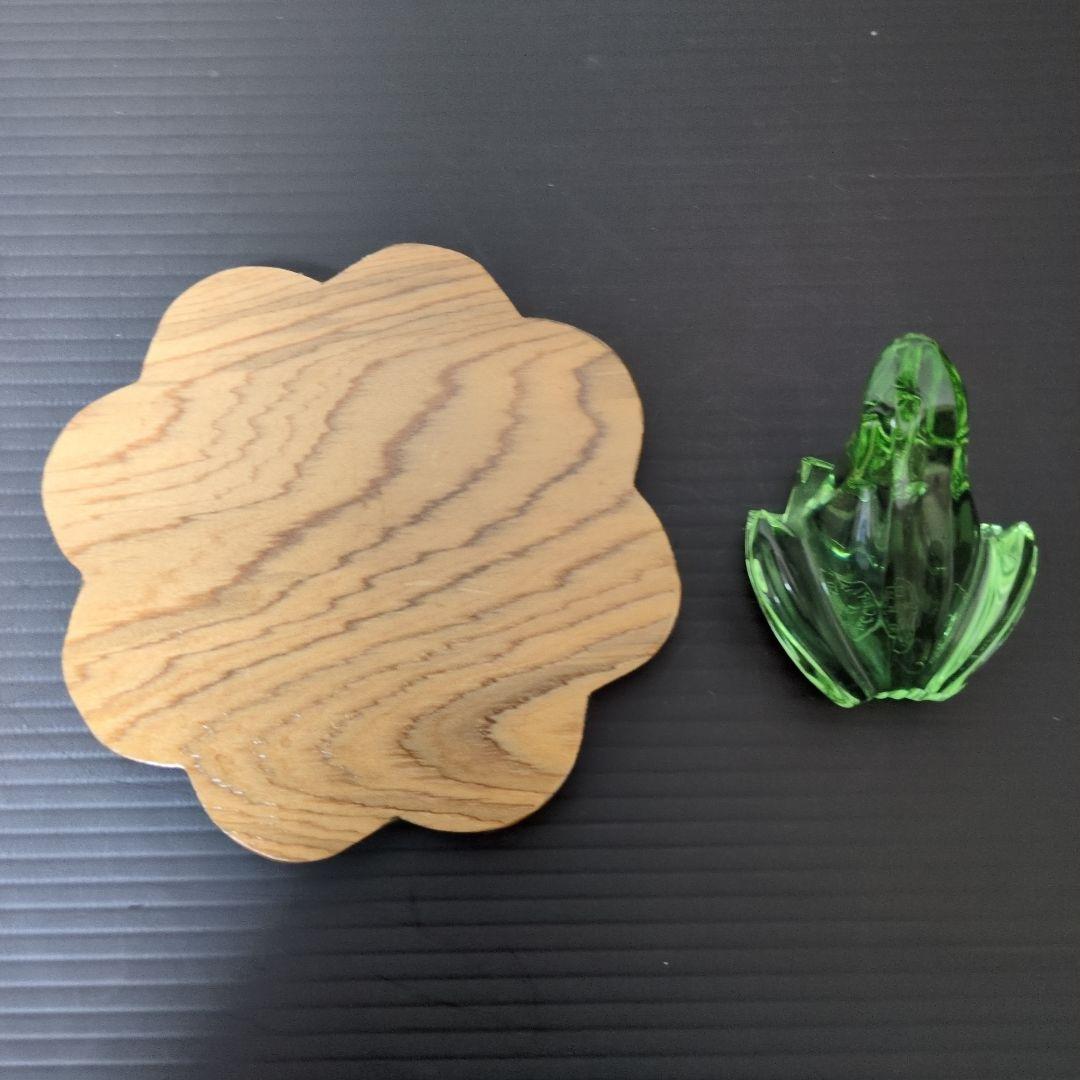 Baccarat バカラ 蛙 グリーンカエルフィギュリンクリスタル オブジェ