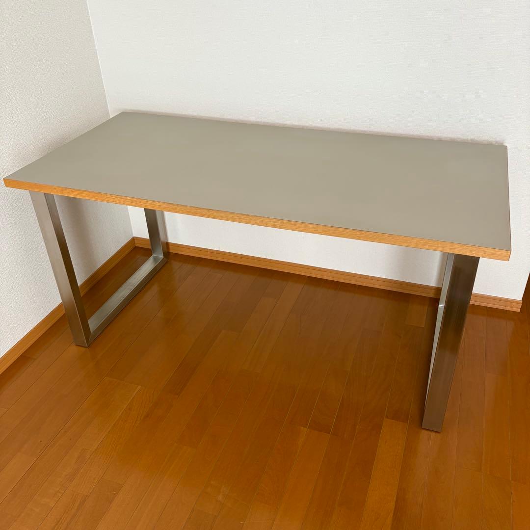 KANADEMONO かなでもの リノリウム テーブル デスク ステンレス脚
