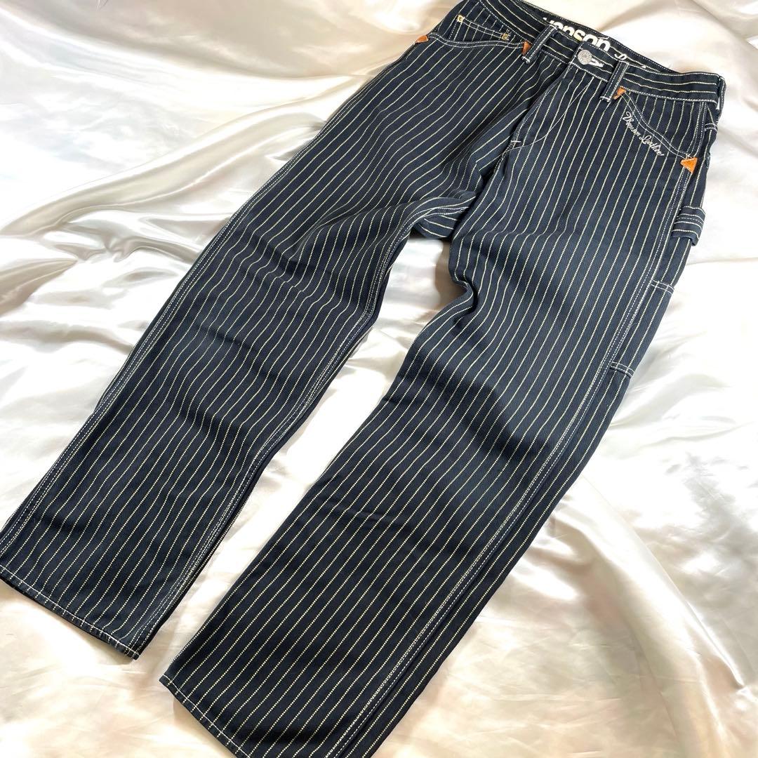 美品　VANSON バンソン　ウォバッシュパンツ　デニム　32 日本製