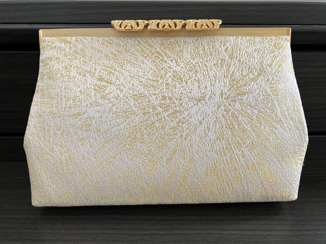 龍村美術織物　もみ菊　パーティーバッグ