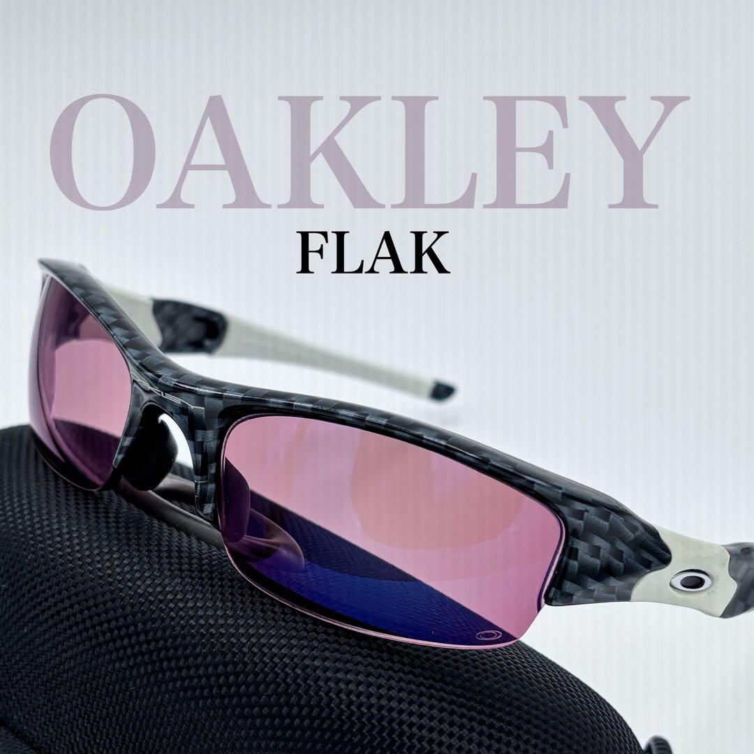 OAKLEY FLAK スポーツサングラス 偏光レンズ ケース付き