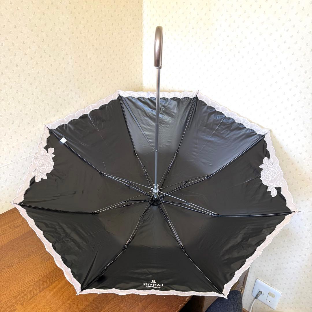 ★新品★ランバンコレクション　晴雨兼用　日傘　楽折　１級遮光　遮熱　軽量　バラ