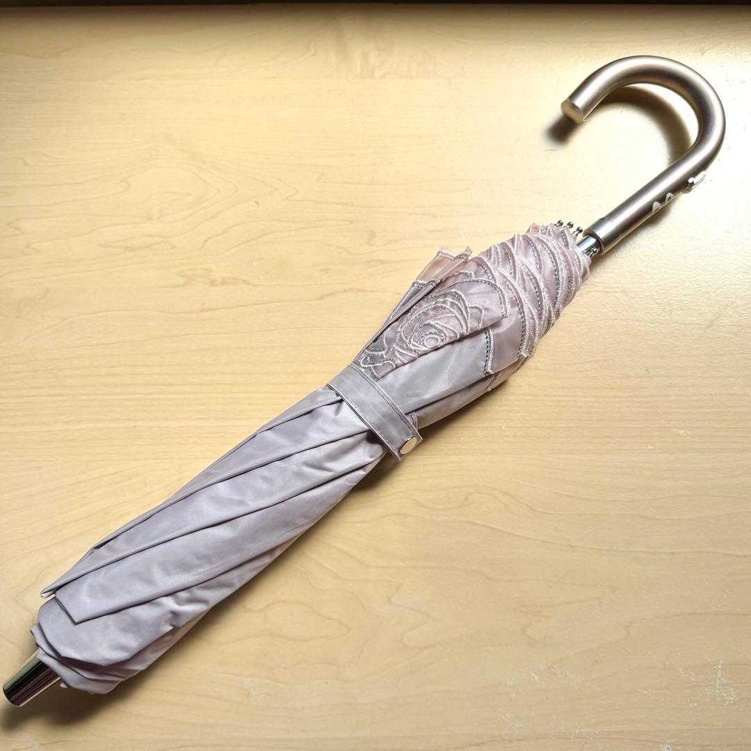 ★新品★ランバンコレクション　晴雨兼用　日傘　楽折　１級遮光　遮熱　軽量　バラ