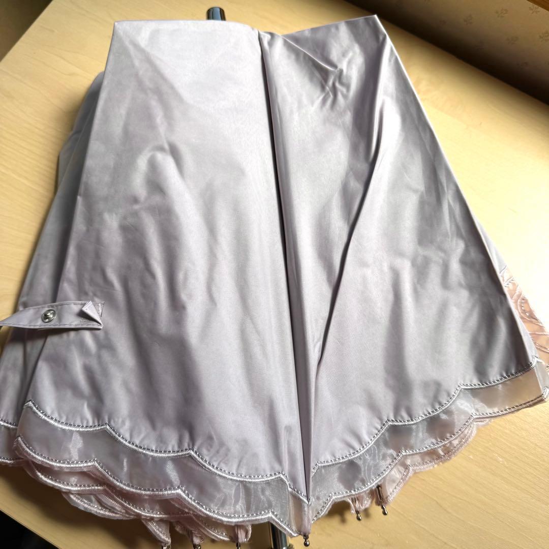 ★新品★ランバンコレクション　晴雨兼用　日傘　楽折　１級遮光　遮熱　軽量　バラ