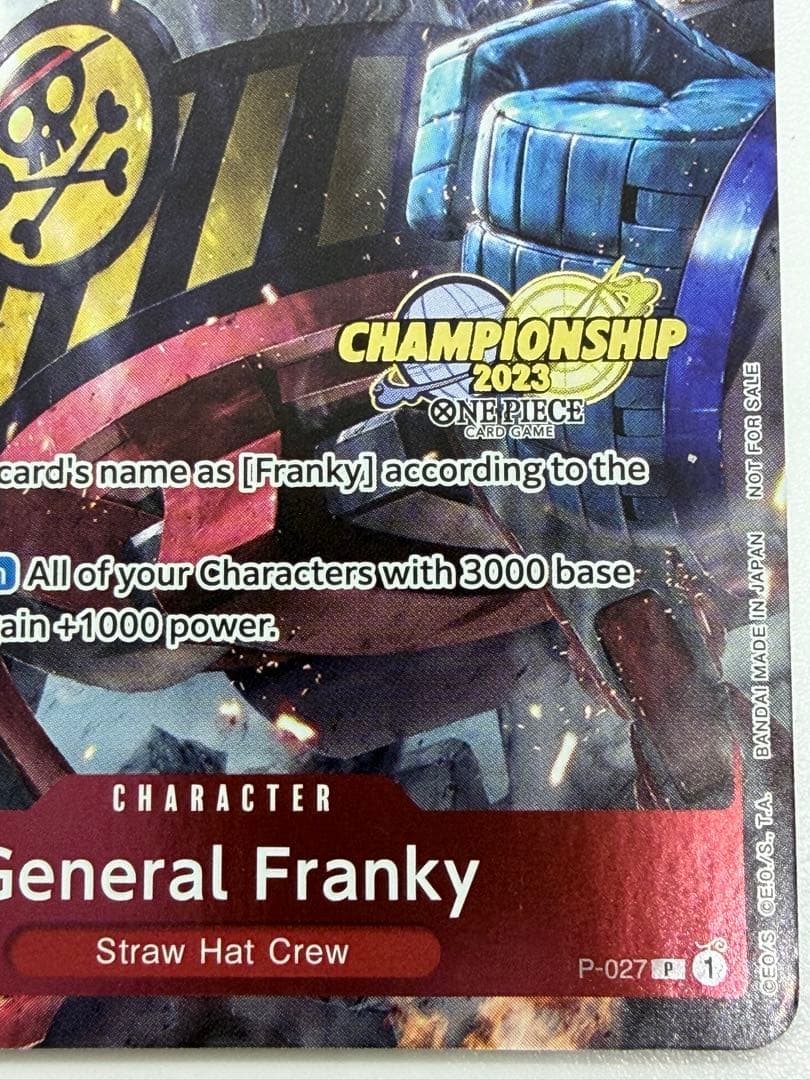 チャンピオンシップCS2023 フランキー将軍 イベントパック 海外プロモ①