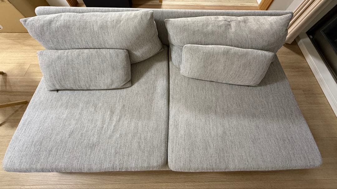 【引き取り】IKEAソーデルハムントルネードグレーソファ3人掛幅186㎝