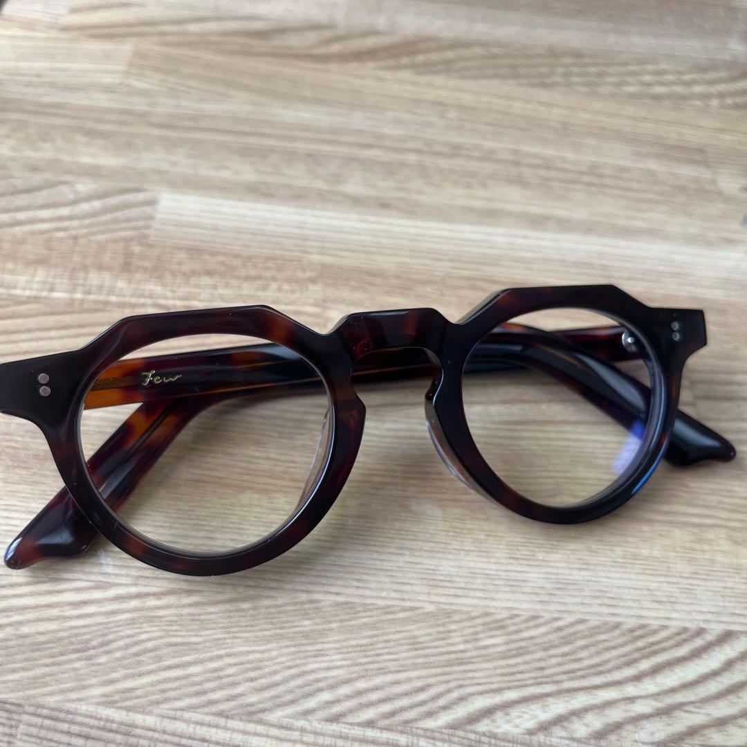 Few by NEW. F5 サングラス クラウンパント ハバナ　クリアレンズ