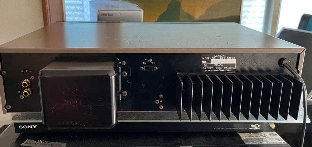 DENON　DCD-1800R　CDプレーヤ　通電確認済み　整備ベース本体