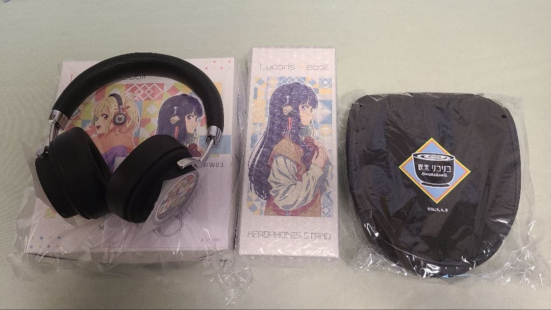 ら*ス様 ワイヤレスヘッドホン ANIMA AOW03「リコリス・リコイル」(傷