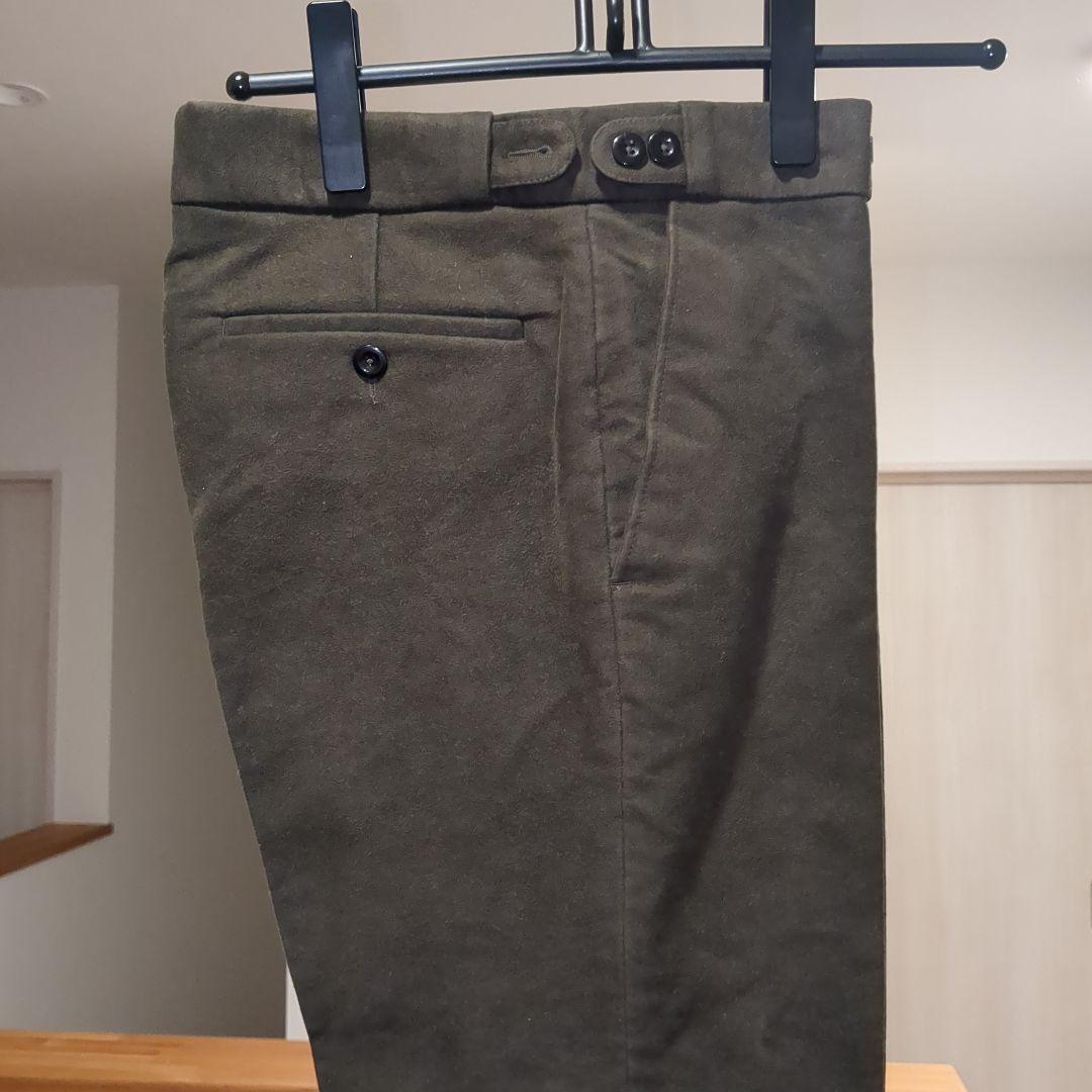 美品コーディングスCORDINGSモールスキントラウザーズブリスベンモス英国32