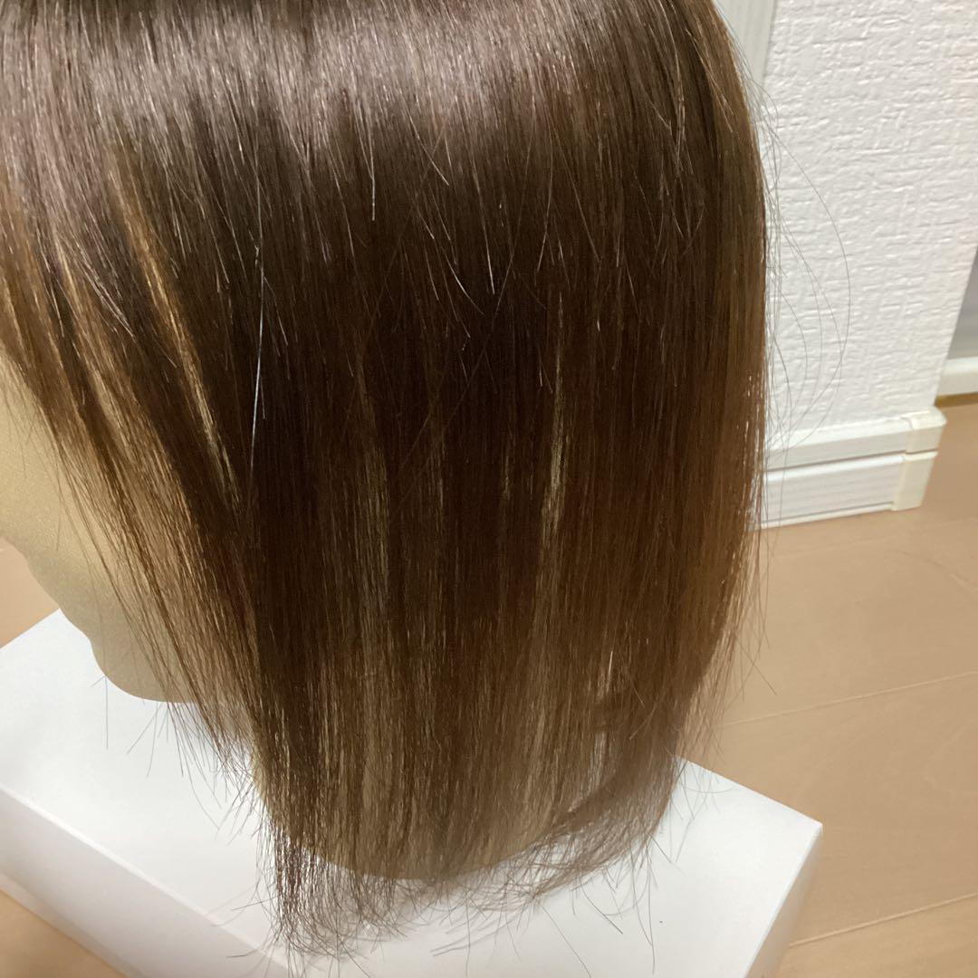 【美品】百合子ウィッグ ネオピース 9×14cm 　ナチュラルブラウン