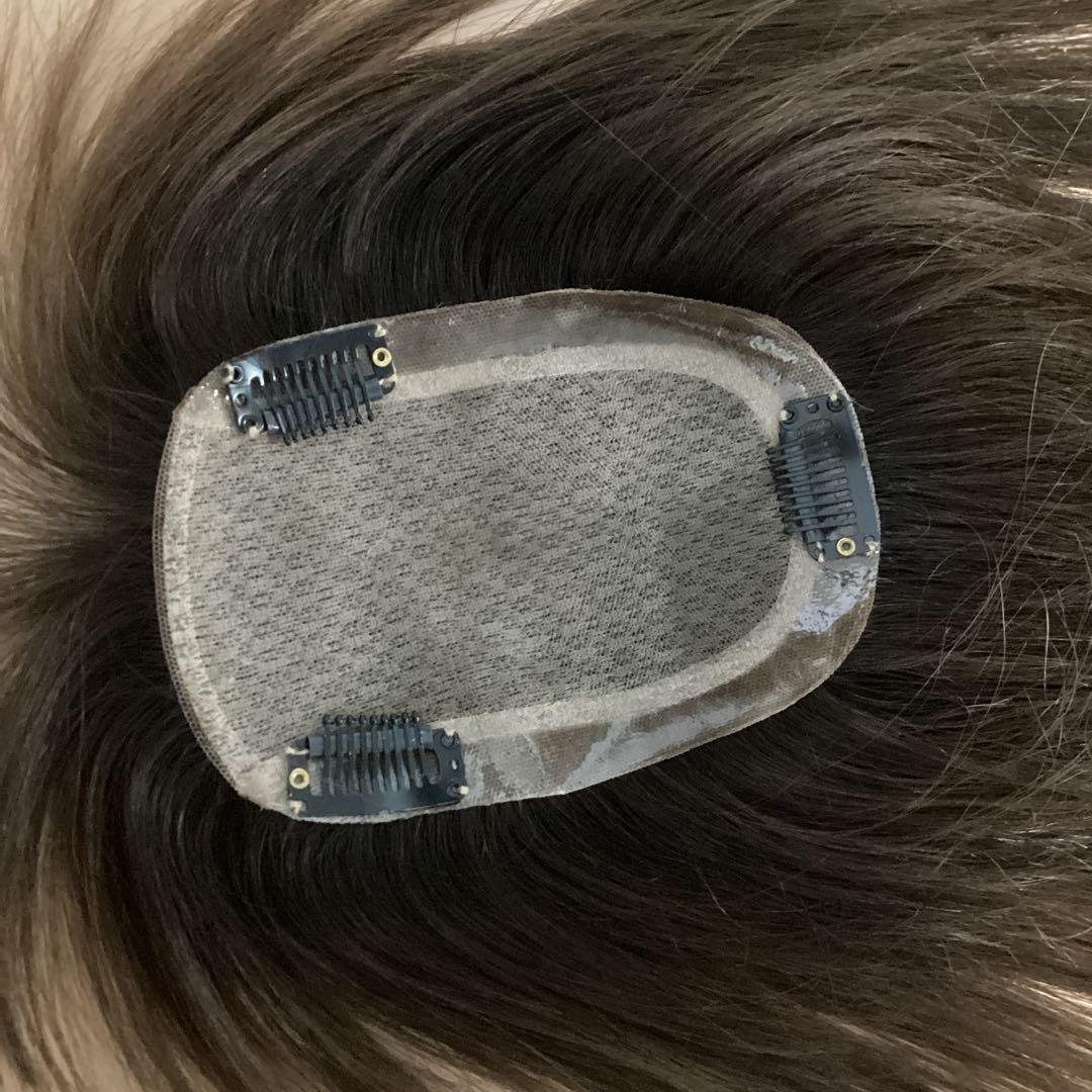 【美品】百合子ウィッグ ネオピース 9×14cm 　ナチュラルブラウン