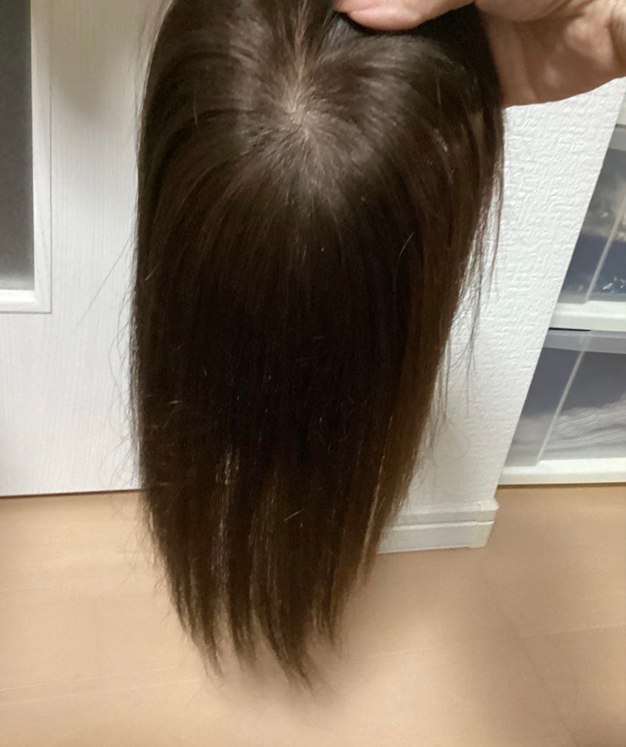 【美品】百合子ウィッグ ネオピース 9×14cm 　ナチュラルブラウン