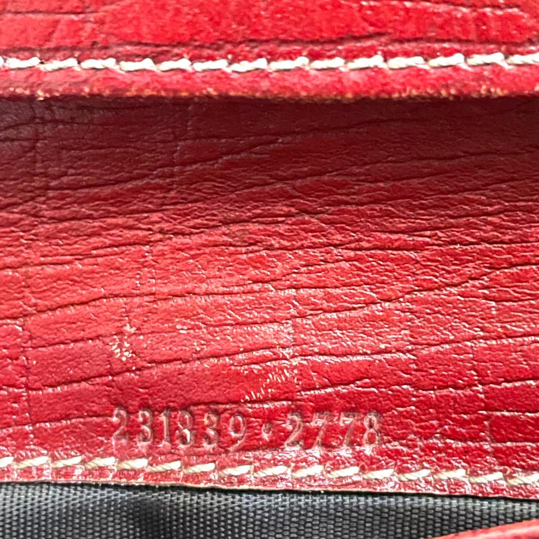 GUCCI グッチ　 GG キャンバス　スタッズ　Wホック　長財布　0113-④