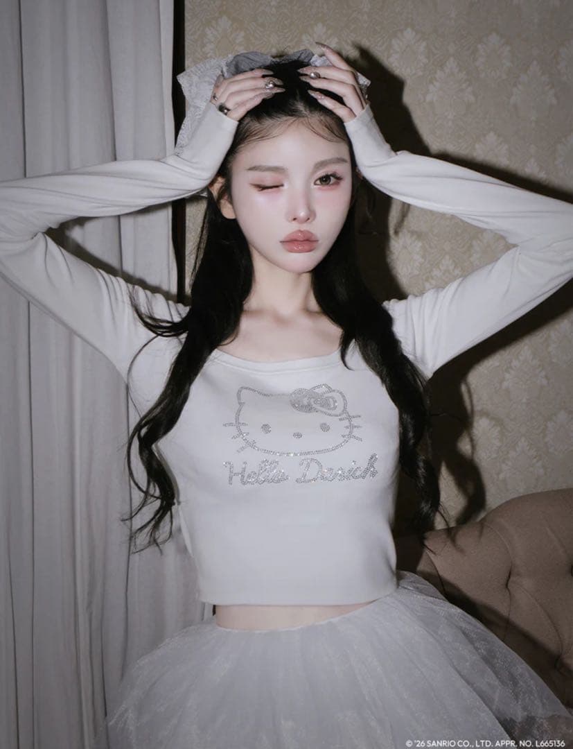 Hello DarichコンパクトロングTシャツ