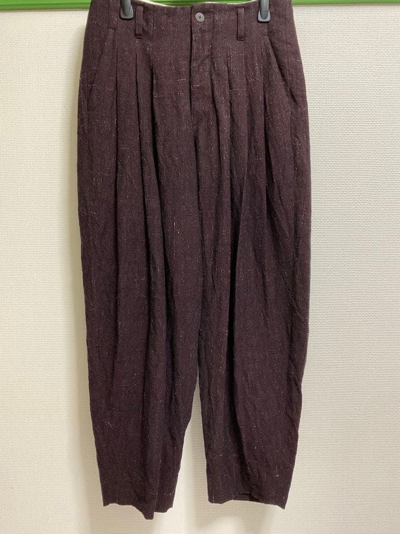 [美品] calmlence スリータックパンツ　サイズ1 カームレンス