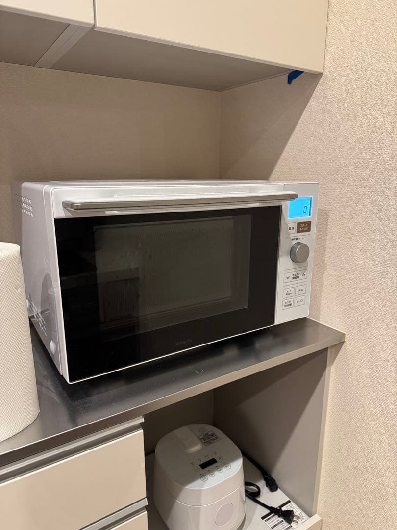 山善電子レンジ オーブンレンジ 18L グリル機能 YRP-F181TV(W)