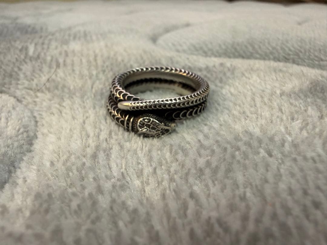 GUCCI シルバー 蛇リング サイズ23