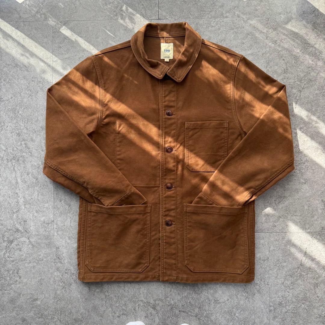 ブラウン コットン カバーオール