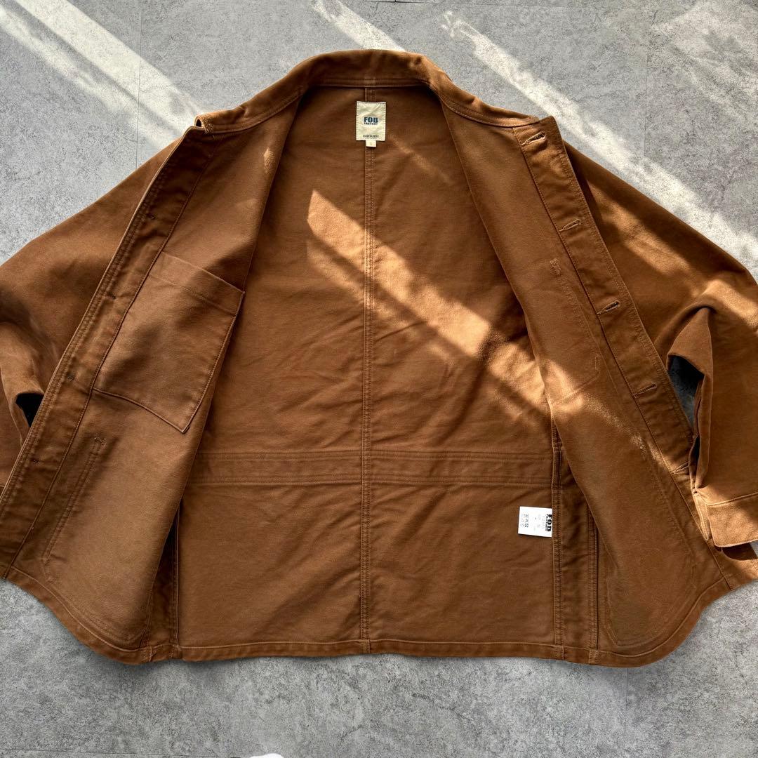 ブラウン コットン カバーオール