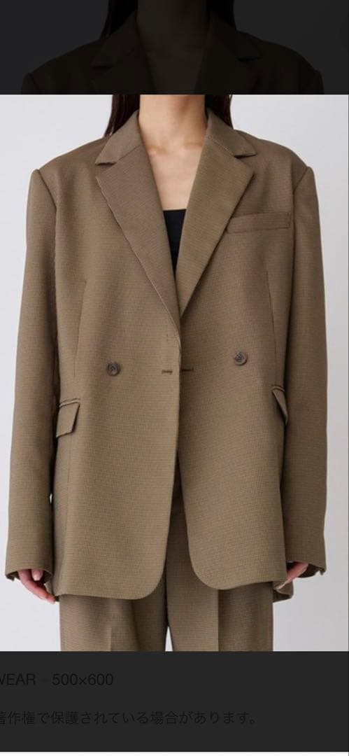 enof イナフover size jaket M ブラウン