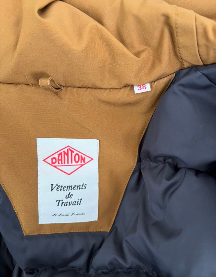 DANTON ダントン　ダウンジャケット　オレンジ　サイズ38