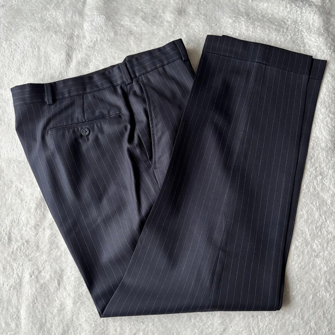 ✨️美品✨️ ブルックスブラザーズ スーツ ストライプ ネイビー Lサイズ 紺色