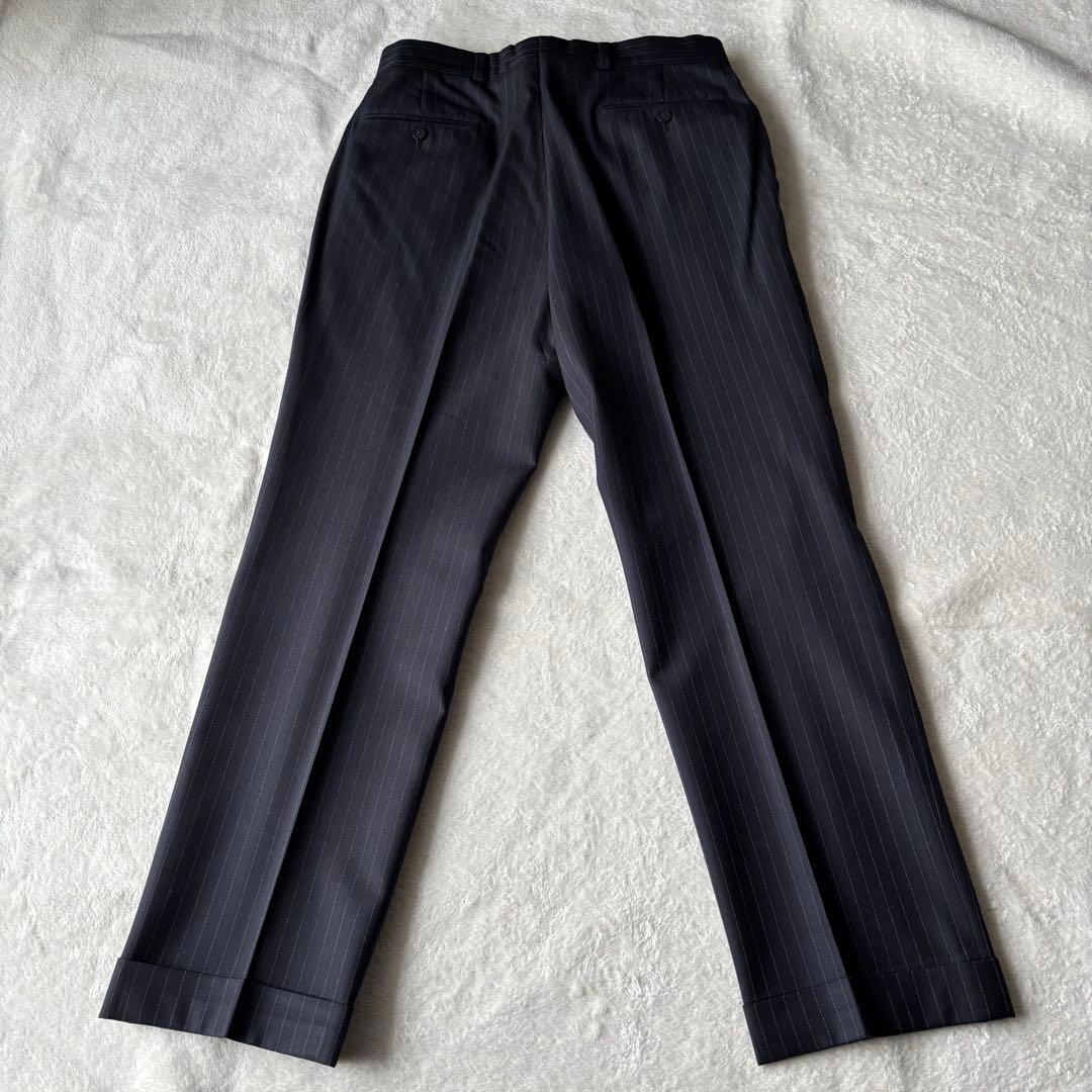 ✨️美品✨️ ブルックスブラザーズ スーツ ストライプ ネイビー Lサイズ 紺色