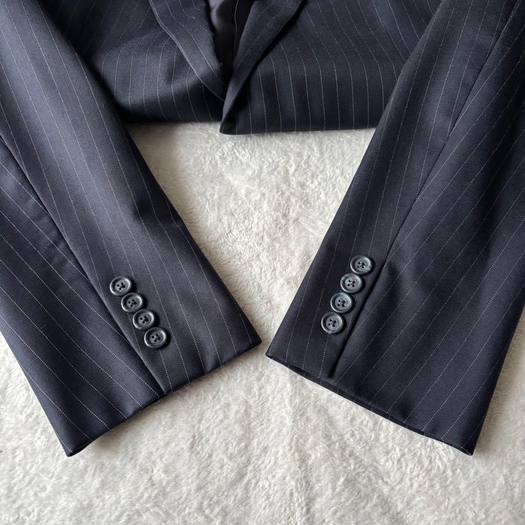 ✨️美品✨️ ブルックスブラザーズ スーツ ストライプ ネイビー Lサイズ 紺色