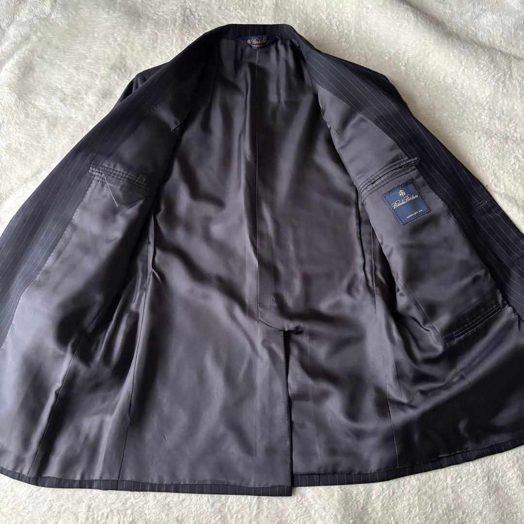 ✨️美品✨️ ブルックスブラザーズ スーツ ストライプ ネイビー Lサイズ 紺色