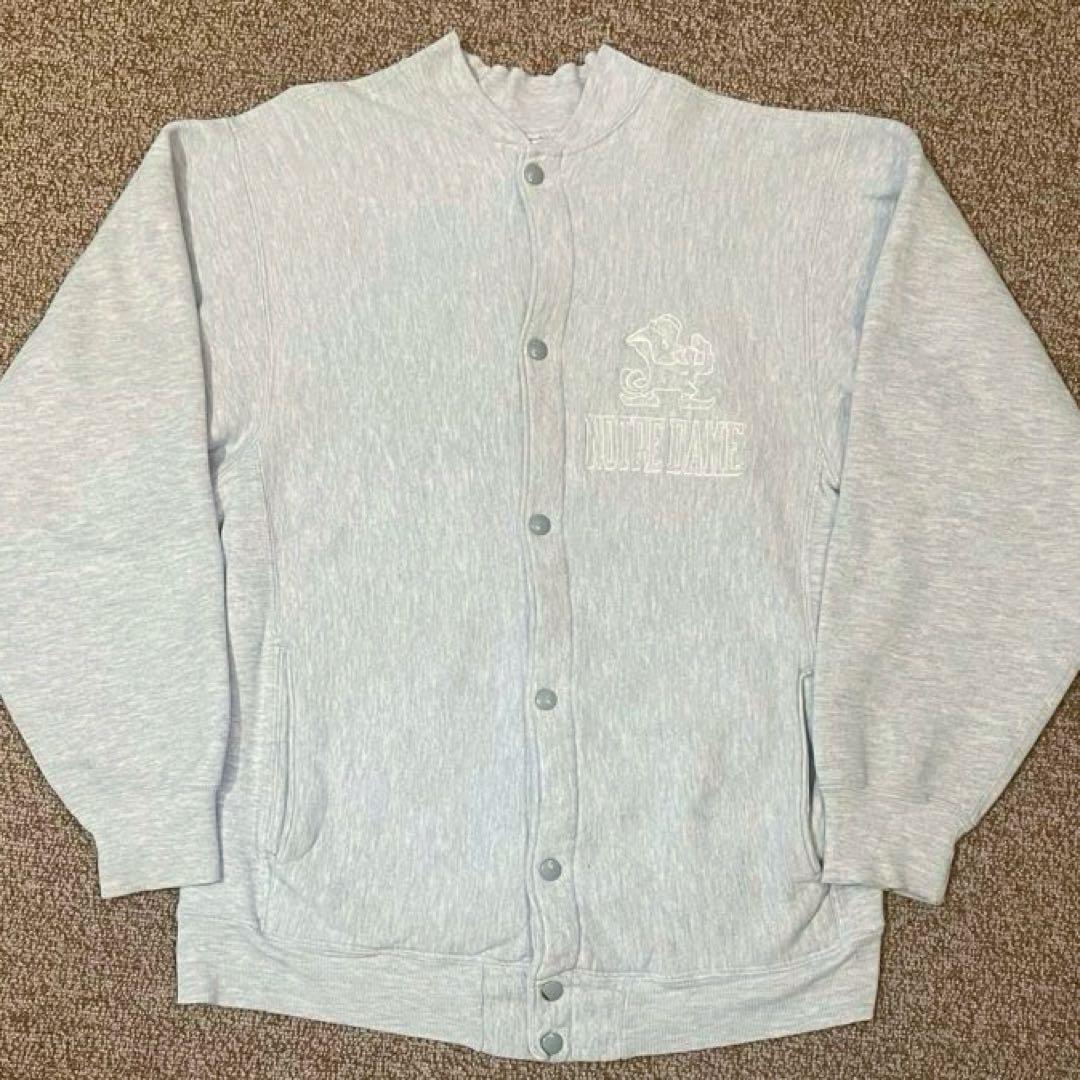 90s champion reverse weave スナップカーディガン　刺繍