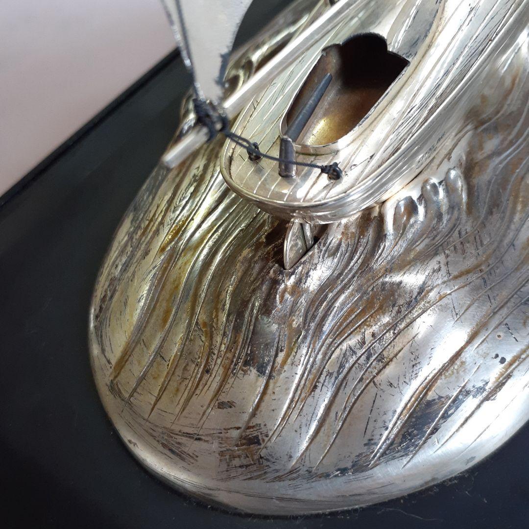 スターリングシルバー 帆船オブジェ 約30cm